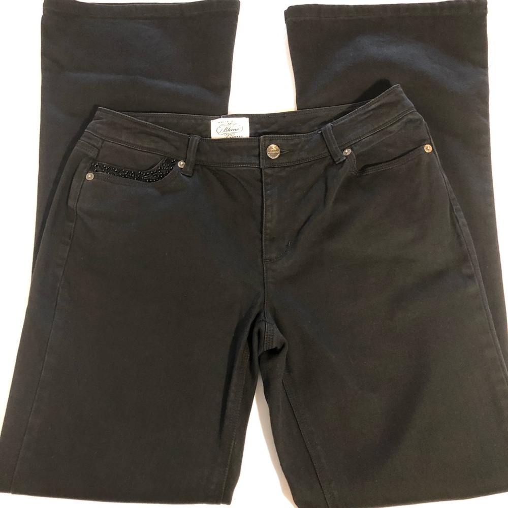 White House Black Market Blanc Jeans 8 Bootcut